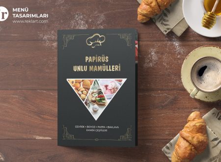 papirus unlu mamulleri menu tasarimi