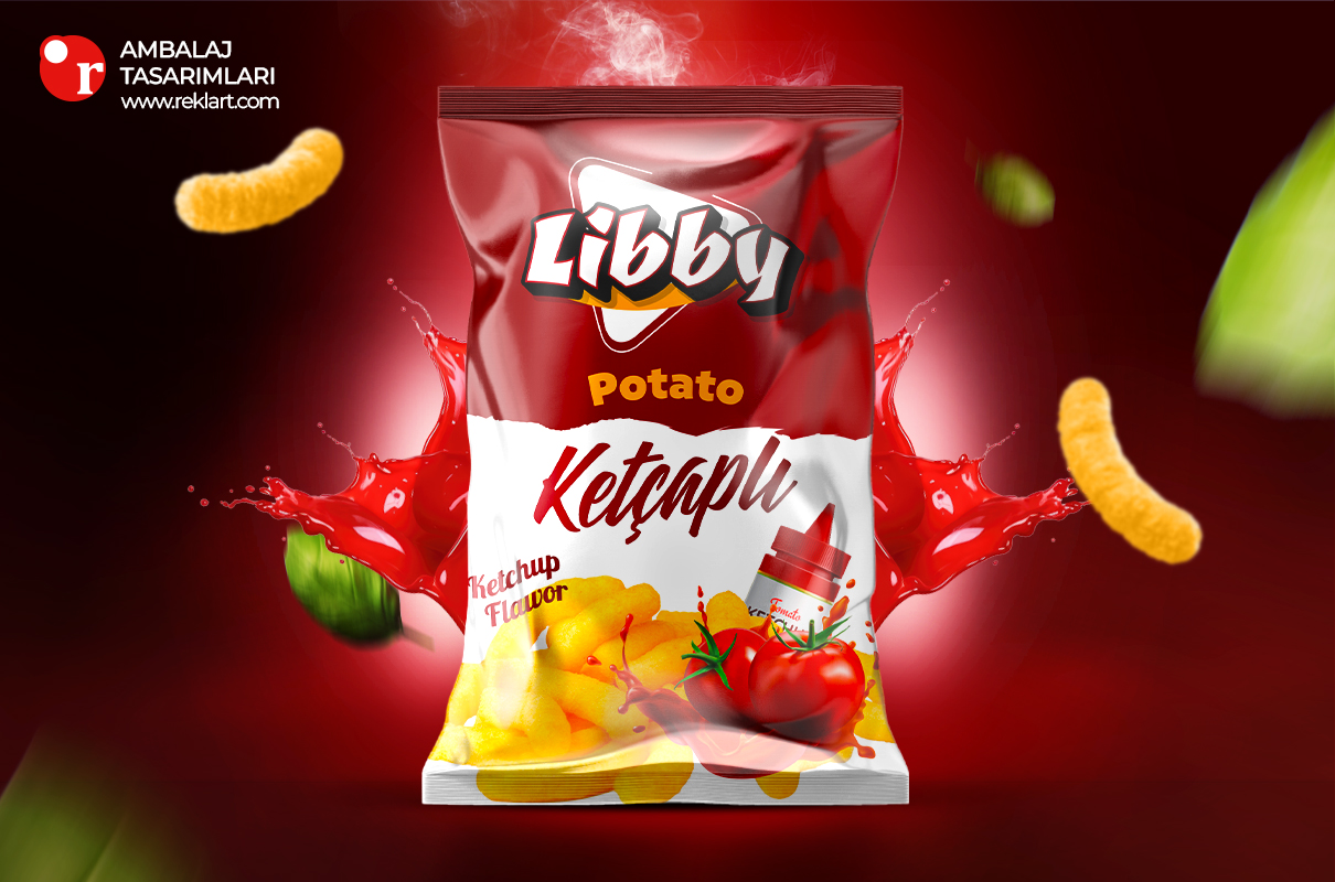 Libby Ketçaplı Cips Ambalaj Tasarımı