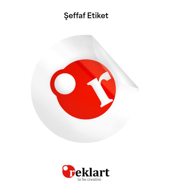 seffaf sticker etiket baski